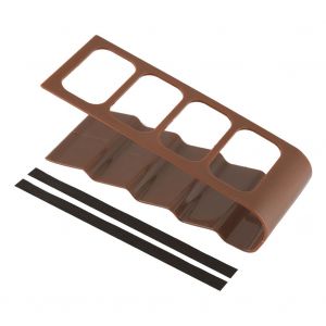 HJLIAN Support de rangement en plastique pour telephone, magnetoscope, DVD, TV, telecommande (marron) - Neuf
