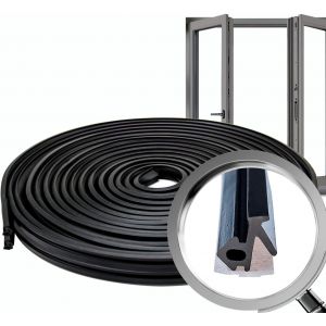 Joint de fenêtre S-834X,(5mts)|Joint fenetre pvc conçu pour une isolation thermique et phonique optimale. Joint caoutchouc robuste et souple,parfait pour empêcher les courants d`air et l`humidité - Neuf