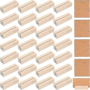 30 Pièces Porte-Panneaux En Bois Table En Bois Nombre De Supports Porte-Cartes Avec Cartes En Papier Pour Le Mariage Ce - Neuf