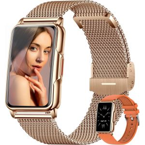 Montre Connectée Femme, Smartwatch Montre Femme avec 124 Modes Sportifs IP67 Étanche Bluetooth Cardiofréquencemètre Moniteur de Sommeil Podomètre, Montre Connectée Sport pour Android iOS - Neuf