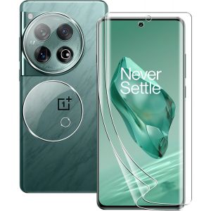 Protection Écran Pour Oneplus 12 + Protection Caméra Arrière,Tpu Film Flexible,Anti-Rayures,Transparence Hd,Couverture Intégrale 360°,Transparent - Neuf