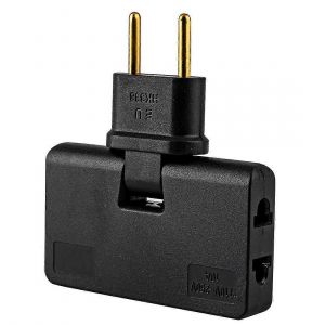 Rotation EU Plug Converter 3 en 1 Rallonge de prise rotative Mini Outlet Adaptateur de mini prise à 180 degrés - Neuf