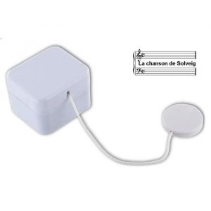 La chanson de Solveig (Edvard Grieg) - Bo&icirc;te &agrave; musique / m&eacute;canisme musical / mouvement &agrave; ficelle lavable pour doudou ou peluche. - Neuf