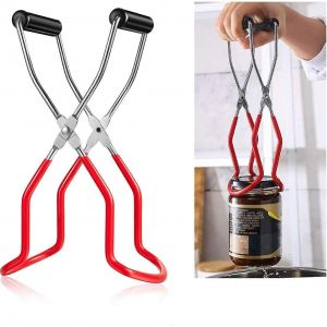 Nouveau,Adapté Lève-Bocal De Mise En Conserve Avec Poignées En Caoutchouc,Pince À Canette À Poignée Longue,Élévateur En Acier Inoxydable,Pince À Canettes - Neuf