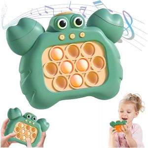 Jouets Fidget Sensoriels Pour Enfants de plus de 3 ans, Décompression Percée Puzzle Pop Jeu, Doigt Sensoriel Antistress, Jeu De Bulles À Pousser Rapide, Contrôleur électronique Whack Mole(Vert) - Neuf