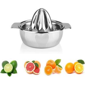 Presse-Citron Manuel En Acier Inoxydable - Presse-Agrumes Verre Professionnel - Extracteur-De-Jus - Presse &Agrave; Main - &Eacute;tui - Neuf