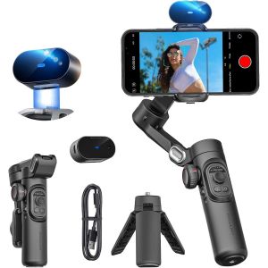 lbgwp60-Xe Ai Version, Stabilisateur De Cardan Pour Smartphone, Suivi Ai, Contrôle Gestuel, Cardan D'Inception Avec Tiktok Youtube, Stabilisateur Pliable À 3 Axes Pour Iphone Et Android - Neuf