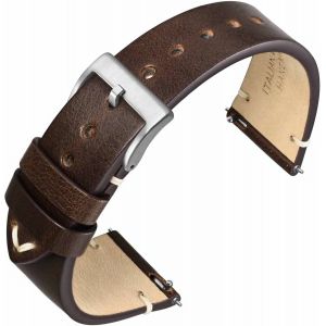 Bracelet De Montre Pour Homme Femme, Bracelets En Cuir R&eacute;tro Italien, D&eacute;gagement Rapide, Largeur De Bande 18mm 20mm 22mm - Neuf