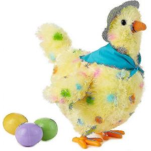 Jouet en peluche poule pondeuse avec musique - Neuf