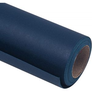 Rouleau De Papier Kraft-44,5 Cm X 10 M-Papier Recyclable Parfait Pour L'emballage,L'artisanat,L'emballage,Le Rev&ecirc;tement De Sol,Le Calage,Les Colis,Le Chemin De Table,Bleu Marine - Neuf