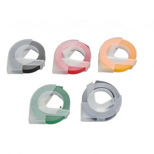 5 Pcs &Eacute;tiqueteuse Ruban 9mm Large 9.8ft Long &Eacute;tanche R&eacute;sistant &Agrave; L'huile Identification Puce &Eacute;tiqueteuse Ruban Pour 12813 12814 Type A - Neuf