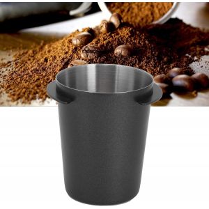 Cmws-Tasse De Dosage De Porte-Filtre À Café, Poignée De Machine À Café En Acier Inoxydable Tasse De Dosage De Tasse De Café En Poudre Partie Cuisine Bricolage (51mm, Noir) - Neuf