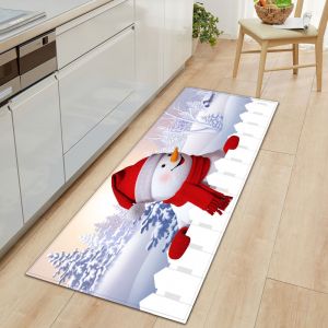No&euml;l &Agrave; La Figure De No&euml;l Tapis Antid&eacute;rapant De No&euml;l &Agrave; Imprimer Tapis - Neuf
