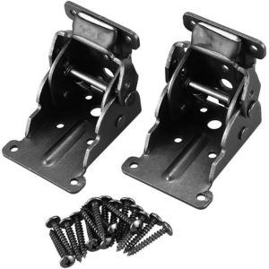 Lot de 2 supports pliants, charni&egrave;res autobloquantes pliables avec vis pour pieds de table et de lit - Neuf