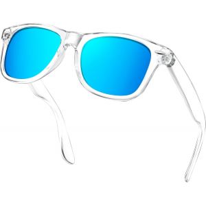Kathlelxh-Lunettes De Soleil Polarisées Homme Et Femme Mode Vintage Lunette De Soleil Rectangulaire Rétro Classique Protection 100% Uv400 Léger[H13] - Neuf