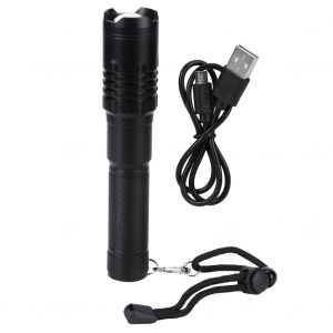 Hjlian Lampe Torche Led Multifonction Etanche En Alliage D'aluminium Xhp50, Chargement Usb, Pour Camping, Cyclisme, Chasse, Peche, Avec Cable Usb - Neuf
