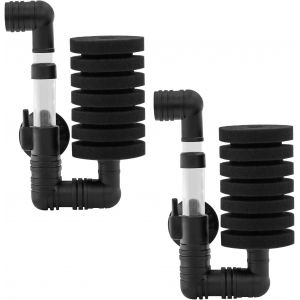 Lot De 2 Filtres Éponge À Tête Unique Pour Aquarium-Filtre À Air Pour Filtration Biologique Et Mécanique-Filtre Éponge Pour Bettas Crevettes Et Couveuses - Neuf