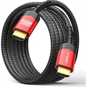 Câble Hdmi 8K 2Metros, Câble Hdmi 2.1 Highspeed 48Gbps 8K@60Hz,4K@120Hz,Uhd Hdr 10 +,Earc,Dolby Vision,3D, Vrr,Compatible Avec Ps4 Pro,Ps5,Juegos 8K,Tv,Blu-Ray Jugador, Proyector[HDM924260] - Neuf