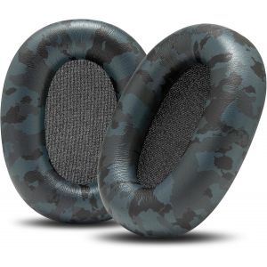 LORANKA-PadZ XM6 &iquest; Coussinets de Remplacement Haut de Gamme compatibles avec Le Casque Sony WH-1000XM6 par Wicked Cushions | Confort am&eacute;lior&eacute;, Cuir PU r&eacute;sistant et Isolation phonique | Black Camo - Neuf