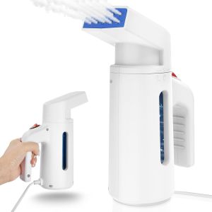 MEVRONISSHOP-D&eacute;froisseur &agrave; Vapeur pour V&ecirc;tements, 700W 180ML Fer &agrave; Vapeur Portable, D&eacute;froisseur Vertical &agrave; Double Rang&eacute;e, D&eacute;froisseur de Voyage &agrave; Chauffage Rapide pour V&ecirc;tements, pour La Maison, Voya - Neuf