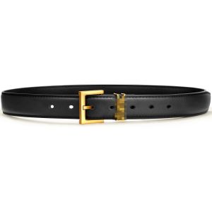 CAUC-Ceinture en cuir marron noir pour femme, design accrocheur, boucle scintillante, ceinture unisexe tendance - Neuf