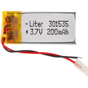 Batterie 301535 LiPo 3.7V 200mAh 0.74Wh 1S 5C Liter Energy Battery pour l'&eacute;lectronique Rechargeable T&eacute;l&eacute;phone Portable Smartwatch GPS-Ne Convient Pas &agrave; la Radiocommande 37x15x4mm (200mAh|301535) - Neuf