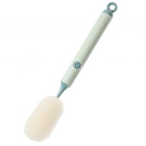 Bouteille Brosse À Long Manche De La Coupe De Lavage Brosse, Éponge Douce Tasse De Brosse, Vert Profond Atteindre Bouteille Outil De Nettoyage - Neuf