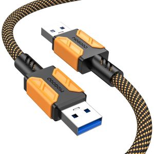 Câble USB 3.0 2M,USB A mâle vers A mâle Câble,USB 3.0 Super Speed Câble de Données pour Disque Dur Externe,Lecteur DVD,Refroidisseur PC Portable,Hub USB,TV Box,Imprimante et Caméra - Neuf