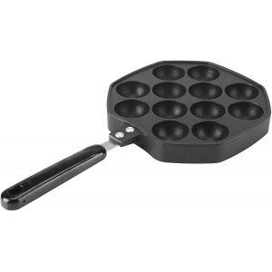 Jexnovashop-Coco Pauvres Po&ecirc;le &Agrave; Takoyaki 12 Trous, Po&ecirc;le &Agrave; Griller Takoyaki Po&ecirc;le &Agrave; Takoyaki En Fonte Antiadh&eacute;sive Po&ecirc;le En Fer Po&ecirc;le &Agrave; Frire Pour La Cuisson De Boules De Poulpe Bouff&eacute;es D'oeufs En - Neuf