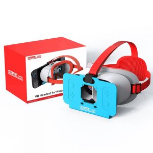 Casque VR pour Nintendo Switch 2 - Confortable & R&eacute;glable - Compatible Lunettes - HD 3D - Blanc & Bleu - Neuf