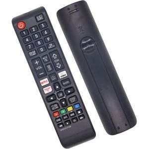 Bn59-01315B Télécommande De Rechange Samsung Smart Tv Avec Netflix, Prime-Video Rakuten-Tv Button Pour Télécommande Universelle Tv Samsung Lcd Led Uhd Qled 4K Pour Tous Samsung Tv - Neuf