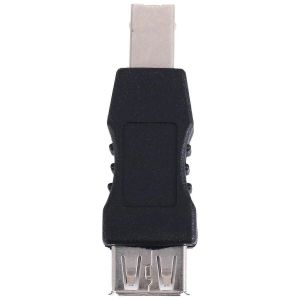 Adaptateur d'imprimante USB type A femelle - type B mâle noir argent - Neuf