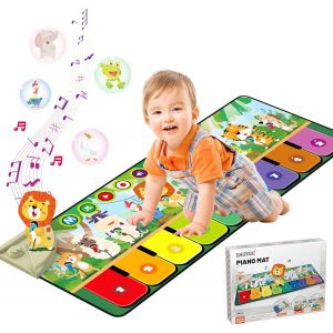 Piano Bebe Avec 10 Animaux,Jouets Pour B&eacute;b&eacute;s 1 2 3ans,Tapis De Danse Enfants,Cadeau D'anniversaire De No&euml;l Pour Gar&ccedil;ons Filles 24m+, 63301 - Neuf