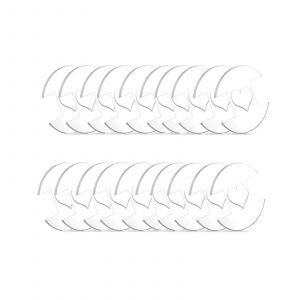 Boutons Poms Poms Amovibles Clairs Pour Chapeaux Facile &Agrave; Utiliser Chapeau Tricot&eacute; Fourrure Boule Attache Pour Bonnets En Tricot 20pcs - Neuf