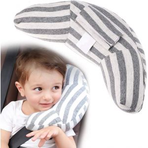Coussin Pour Enfant - Adaptateur De Voiture Coussin Pour Enfant Coussin De Nuque Repose-Épaules De Voiture Protecteur Ceinture De Sécurité Amovible Lavable Et Pratique - Neuf