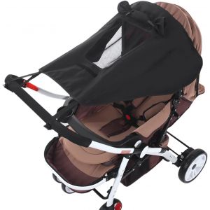 Pare-Soleil Universel Pour Poussette, Upf 50+, Imperméable, Coupe-Vent, Parapluie, Protection Uv, Nacelles Pour Bébé, Pare-Soleil, Design Avec Puits De Lumière - Neuf