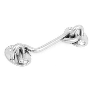 Loquet &agrave; crochet et ?illet en acier inoxydable de qualit&eacute; sup&eacute;rieure - Portes, fen&ecirc;tres et portails s&eacute;curis&eacute;s - Antirouille, installation facile, utilisation polyvalente - Neuf