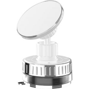 TIANYI-Support T&eacute;l&eacute;phone Portable Magn&eacute;tique De Voiture, Support T&eacute;l&eacute;phone Portable pour Voiture 720 &deg;, Support T&eacute;l&eacute;phone Ventouse Adsorption sous Vide, Int&eacute;rieur Universel Accessoires(Blanc) - Neuf