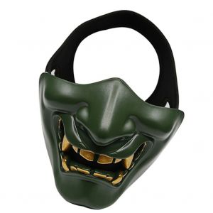 Respirateur De Protection Demi-Visage Pour Cs Halloween Cosplay Costume Chasse Tir Vert - Neuf