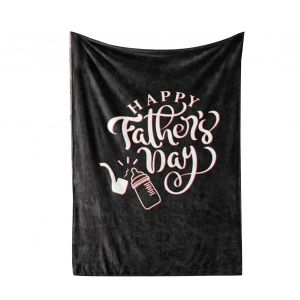 Hjlian Couverture Douce Imprimee, Decorative Pour La Maison, La Chambre A Coucher, Cadeau De Festival Pour Papa, 150 X 200 Cm - Neuf