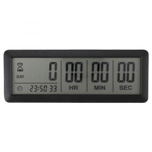 999 jours compte &agrave; rebours horloge minuterie compatible graduation laboratoire cuisine (noir) - Neuf