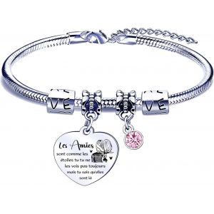 ERYI-Cadeau Noel Amie,Bracelet Meilleure Amie,Cadeau Meilleure Amie,Cadeau Amie,Cadeau Pour Une Amie,Cadeau Amie Original,Cadeaux D'Amitié,Bracelet D'Amitié,Cadeau D'Anniversaire Amie - Neuf