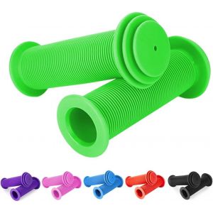 Kal-Poignées De Vélo Pour Enfant - 22 Mm - Avec Sécurité Maximale - Protection Contre Les Chocs - Longueur : 105 Mm - Pour Scooter, Tricycle, Vélo D'enfant - Vert - Neuf