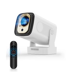 Vid&eacute;oprojecteur 4K Projecteur Wifi 6 R&eacute;troprojecteur Android 11 Projection Image Son - Neuf