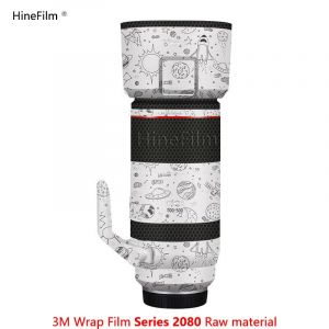 Peau personalisée pour peau Canon RF100-500 100500 Autocollant d'objectif pour Canon RF100-500mm F4.5-7.1,couverture enveloppante d'objectif RF 100-500 - Type Space White - Neuf