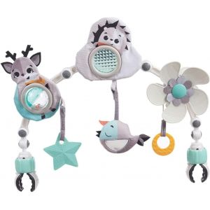 Tdrfl-Arche D¿Activité Sunny Stroll Avec Hochets,Dès La Naissance,Clips De Fixation Universels Compatibles Avec Toutes Les Poussettes Ou Landaus,Collection Black&white - Neuf