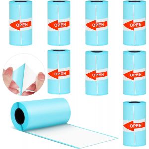 TIANYI-Auto-adhésif Rouleau de Papier Autocollant 9 Pcs Papier Photo Thermique pour PeriPage Imprimante Photo Portable Mini, P1 Mini Imprimante (57 x 30 mm) - Neuf