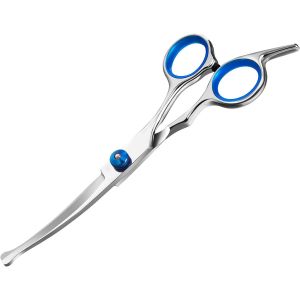 Jgd-Ciseaux De Toilettage Pour Chiens Et Chats - Ciseaux Incurv&eacute;s Courb&eacute; Courbe - Ciseaux Ronds Professionnels - Ciseaux De Toilettage Pour Chat Et Autres Animaux De Compagnie - Neuf