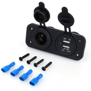 Usb Chargeur De Voiture Prise Allume Cigare Double Usb Automatique S&eacute;parateur 12V Chargeur Adaptateur Secteur Allume Socket Rapide &Eacute;tanche Encastrable C&acirc;ble Panneau Connecteur - Neuf