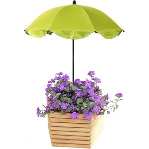Ulteronixshop-R&eacute;glable Parapluie Pour Plantes, Grand Parasol Plante De Jardin Avec M&acirc;ts Fer Et Boudins Fer En Forme H Parapluie De Jardin Pour Plantes Pot Fleurs L&eacute;gumes (Vert) - Neuf